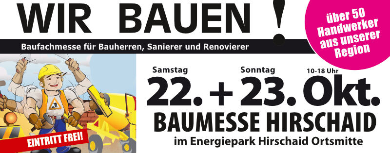 Wir bauen Messe 22. &amp; 23. Oktober in Hirschaid - Wir bauen Messe 22. &amp; 23. Oktober in Hirschaid
