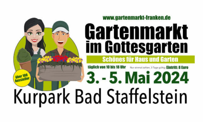 Gartenmarkt im Gottesgarten | 3. - 5. Mai 2024 - Gartenmarkt im Gottesgarten | 3. - 5. Mai 2024