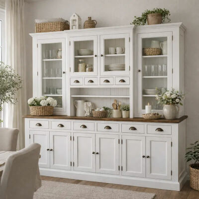 Buffetschränke im Landhausstil mit Beleuchtung  - Buffetschrank Landhausstil mit Beleuchtung entdecken