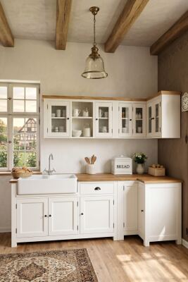 12 Ideen für eine weiße Landhausküche - 12 Ideen für eine weiße Landhausküche