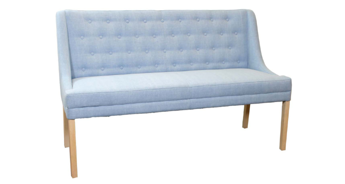 Bild einer blauen Couch