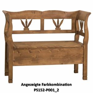 Romantische Sitzbank mit Truhe shabby chic / antik look