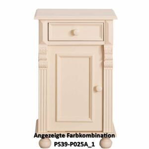 Romantischer Beistellschrank in Landhausoptik lackiert