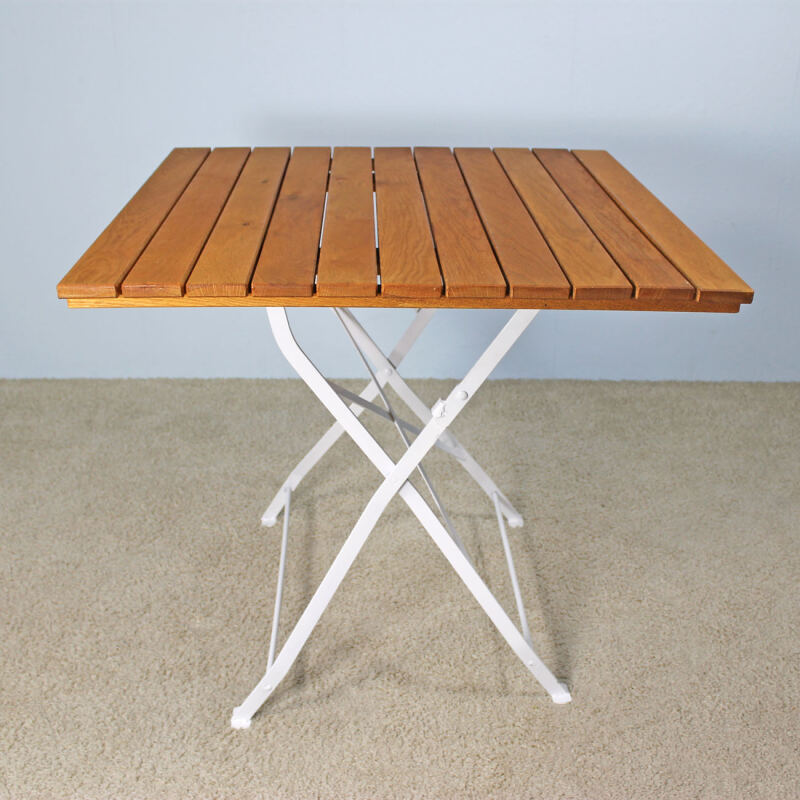 Gartentisch 80x80 cm Bodensee weiß klappbar - Onlineshop für massive Landhausmöbel