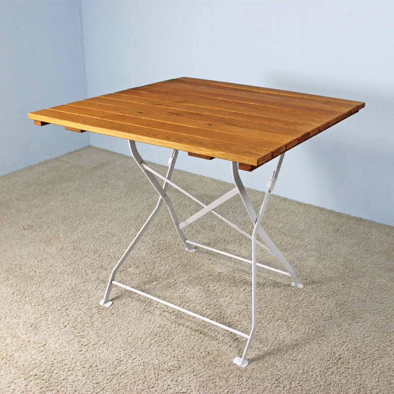 Gartentisch 80x80 cm Bodensee weiß klappbar - Onlineshop für massive Landhausmöbel
