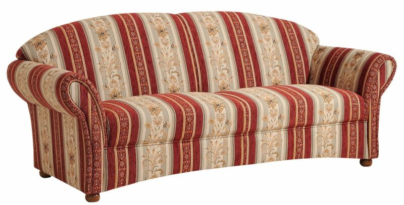 Sofa 2,5-Sitzer Carolina Chenille rot