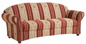 Sofa 2,5-Sitzer Carolina Chenille rot