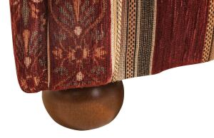 Sofa 2,5-Sitzer Carolina Chenille rot
