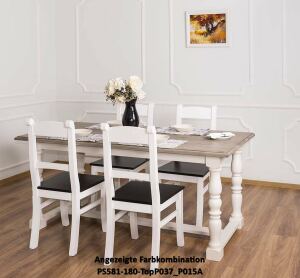 Romantischer Esstisch mit Untergestell (180cm) multicolor