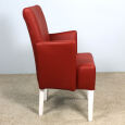 Roter Esszimmer Sessel Leder