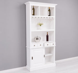 Gläserregal im Landhausstil gewachst