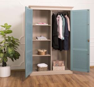 Kleiderschrank Kiel in Landhausoptik - zwei Türen