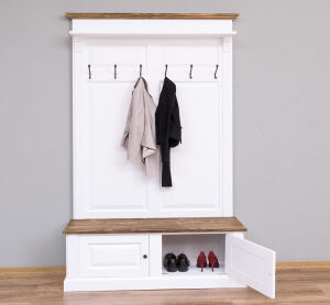 Nostalgische Landhaus Garderobe lackiert