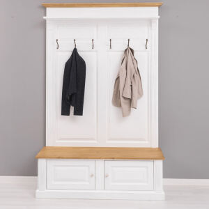 Nostalgische Landhaus Garderobe lackiert