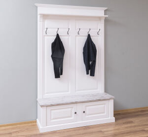 Nostalgische Landhaus Garderobe lackiert