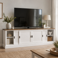 Langes Sideboard mit Schiebetüren