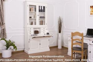 Sekretär mit Schreibablage im Landhausstil Konfigurator alles frei wählbar