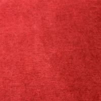 Ohrenbackensessel mit Hocker weinrot