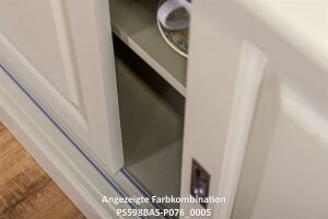 Sideboard mit Schiebetüren im Landhausstil - Eichenplatte