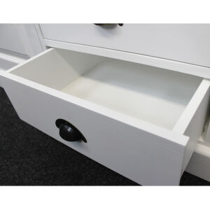 GroÃŸer Kleiderschrank in Landhausoptik, weiÃŸ