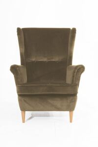 Ohrenbackensessel Casimir Samtvelours sahara