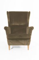 Ohrenbackensessel Casimir Samtvelours sahara