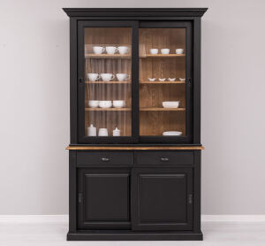 Schiebetüren-Sideboard Landhausstil - Eichenplatte Konfigurator alles frei wählbar