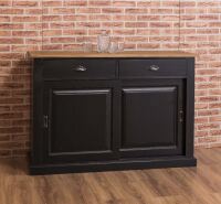Schiebetüren-Sideboard Landhausstil - Eichenplatte Konfigurator alles frei wählbar