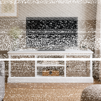 Landhaus TV-Sideboard Lamellentüren