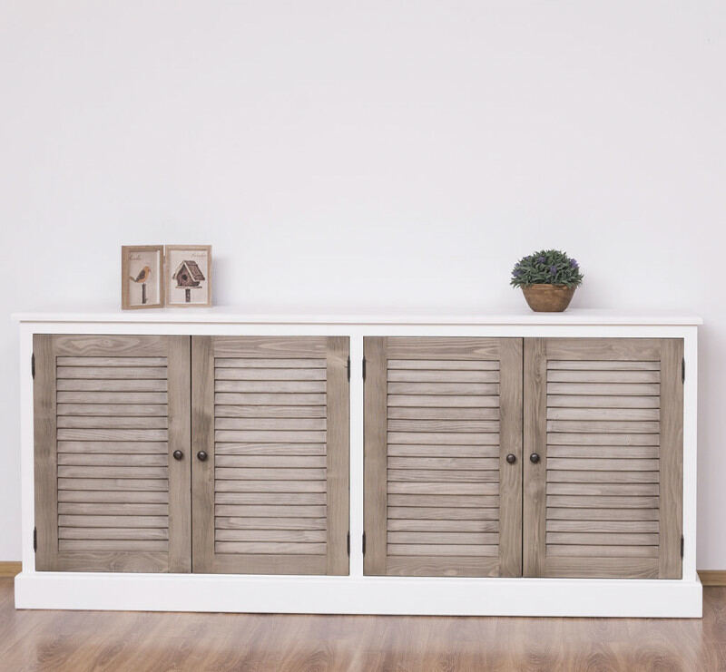 Landhaus Sideboard mit Lamellentüren - Onlineshop für massive Landhausmöbel