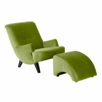 Hocker Borano Samtvelours oliv
