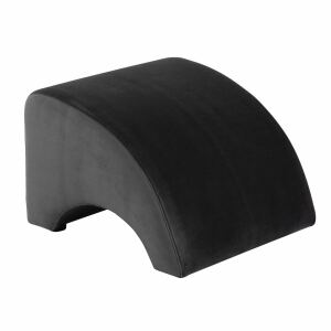 Hocker Borano Samtvelours schwarz