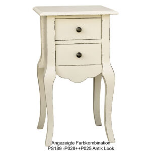 Kleiner Konsolentisch im Landhausstil mit zwei Schubladen shabby chic / antik look