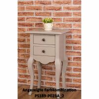 Kleiner Konsolentisch im Landhausstil mit zwei Schubladen shabby chic / antik look
