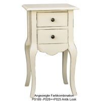Kleiner Konsolentisch im Landhausstil mit zwei Schubladen shabby chic / antik look