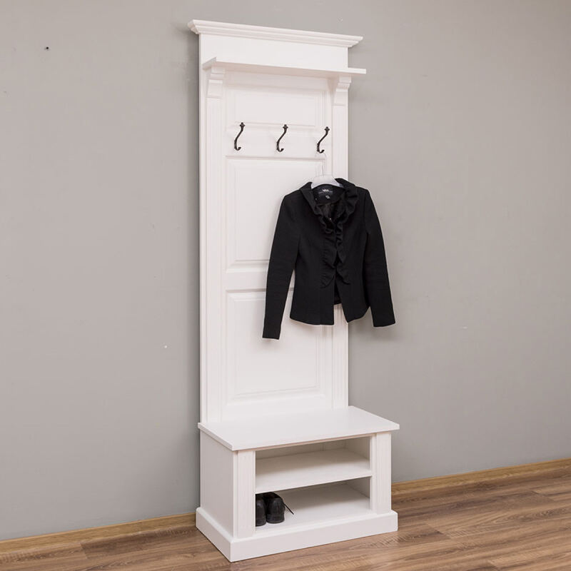 Garderobenständer, Garderobe mit Sitzbank im Landhausstil - Onlineshop für massive Landhausmöbel