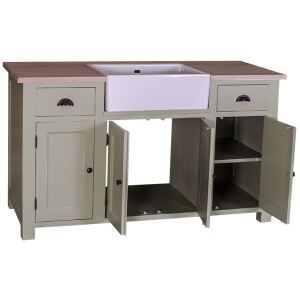 Großer Küchenschrank mit Spülbeckenaussparung Hamburg im Landhausstil shabby chic / antik look