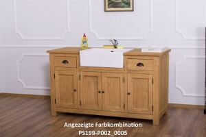Großer Küchenschrank mit Spülbeckenaussparung Hamburg im Landhausstil shabby chic / antik look