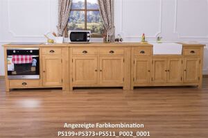 Großer Küchenschrank mit Spülbeckenaussparung Hamburg im Landhausstil shabby chic / antik look