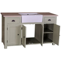Großer Küchenschrank mit Spülbeckenaussparung Hamburg im Landhausstil shabby chic / antik look
