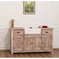 Großer Küchenschrank mit Spülbeckenaussparung Hamburg im Landhausstil shabby chic / antik look