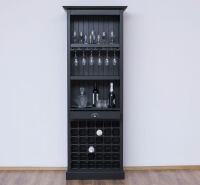 Schmales Weinregal im Landhausstil gewachst