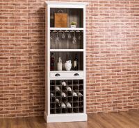 Schmales Weinregal im Landhausstil shabby chic / antik look