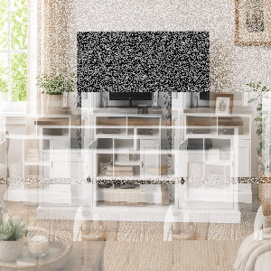 Geräumige TV-Kommode im Landhausstil - Eichenplatte