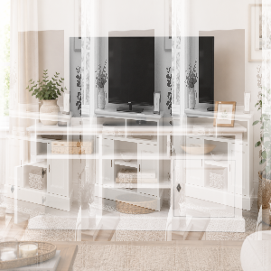 Geräumige TV-Kommode im Landhausstil