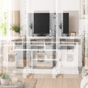Geräumige TV-Kommode im Landhausstil