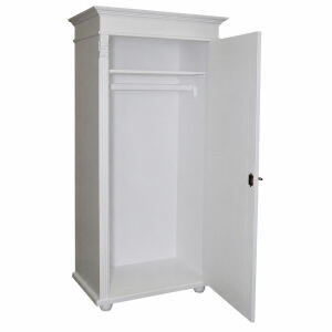 Schmaler romantischer Kleiderschrank im Landhausstil shabby chic / antik look