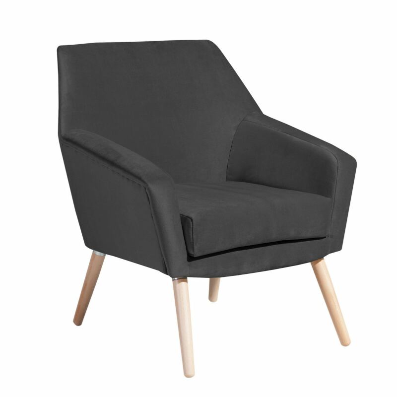 Sessel Alan Samtvelour anthrazit