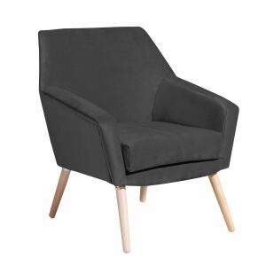 Sessel Alan Samtvelour anthrazit