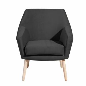 Sessel Alan Samtvelour anthrazit